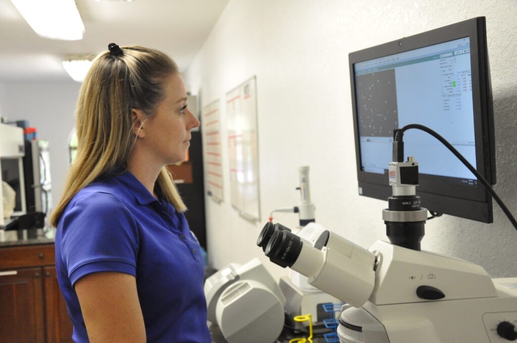 Dr. Katie Atwood - Palm Beach Equine Clinic sperm analysis procedure reproduction